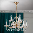 Candelabru clasic cristal Aur 24k 9xE14/40W, Maria Theresia-A LU 2211/6+3 MT Gold Orion